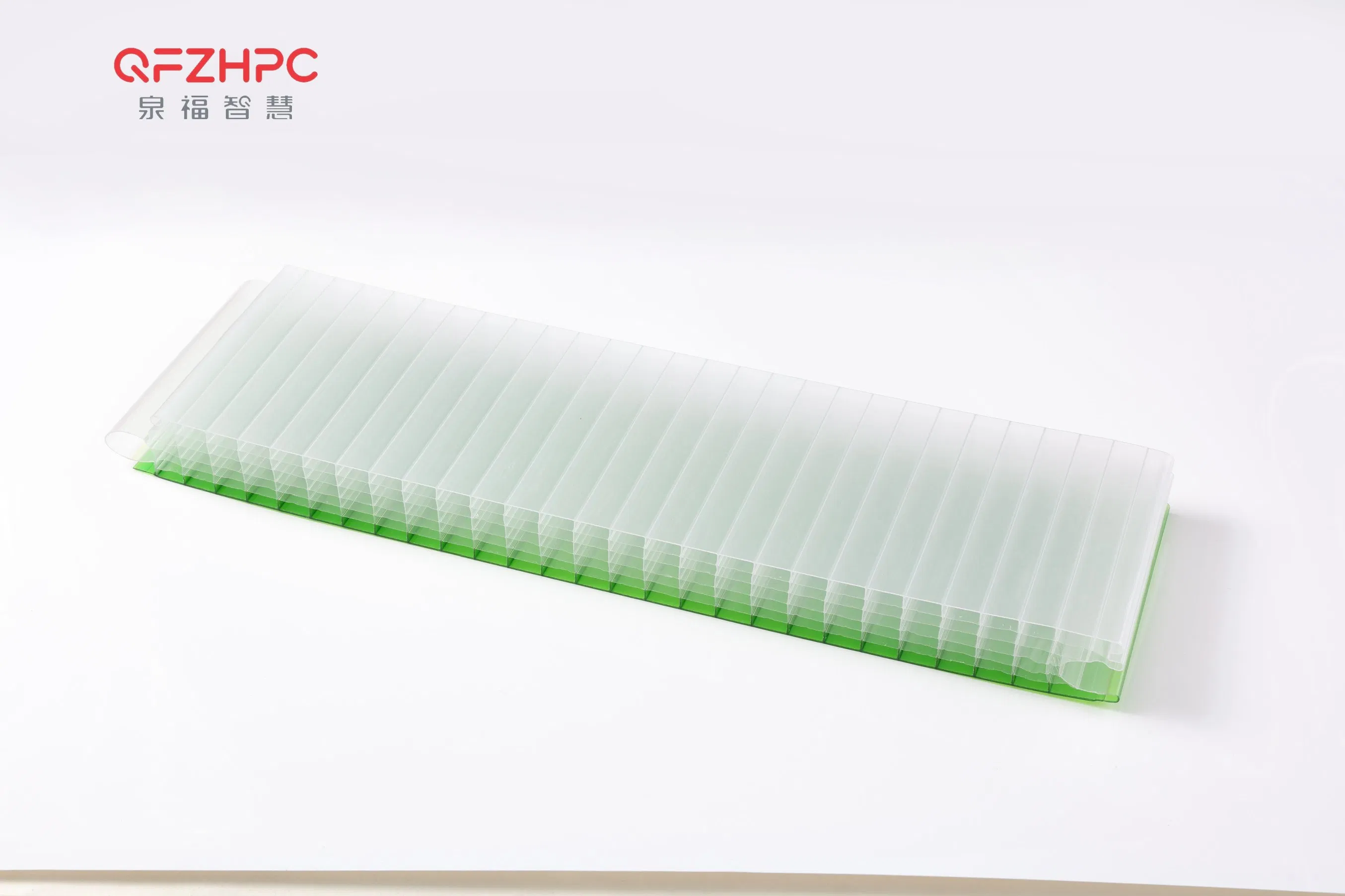 Construction Material Special Green Plug in Polycarboante Hollow Sheet Longer Use PC Sheet