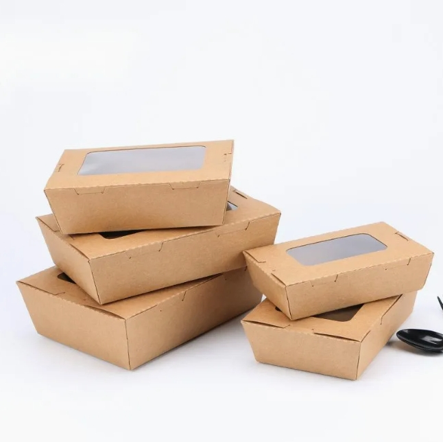 Hearty Size Paper Lunch Boxes for Daily Full Office Lunch Portions