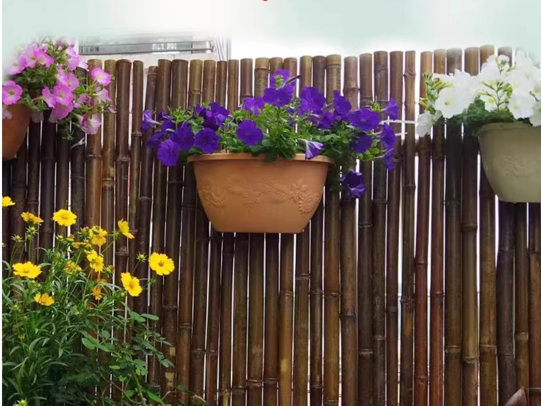Chinese Factory Selling Bamboo Screen Fencing Panels Bamboo Poles for Planting