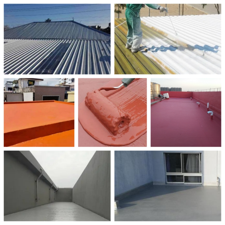 Thermal Insulation Heat Reflective Roof Paint Acrylic Polyurethane Coating Roof Metal Roof Coating