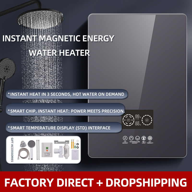 Induction Tankless Water Heater 220-240V Instant Best Rated Electric Tankless Hot Water Heater Cheap Price Magnetic Energy Water Heater