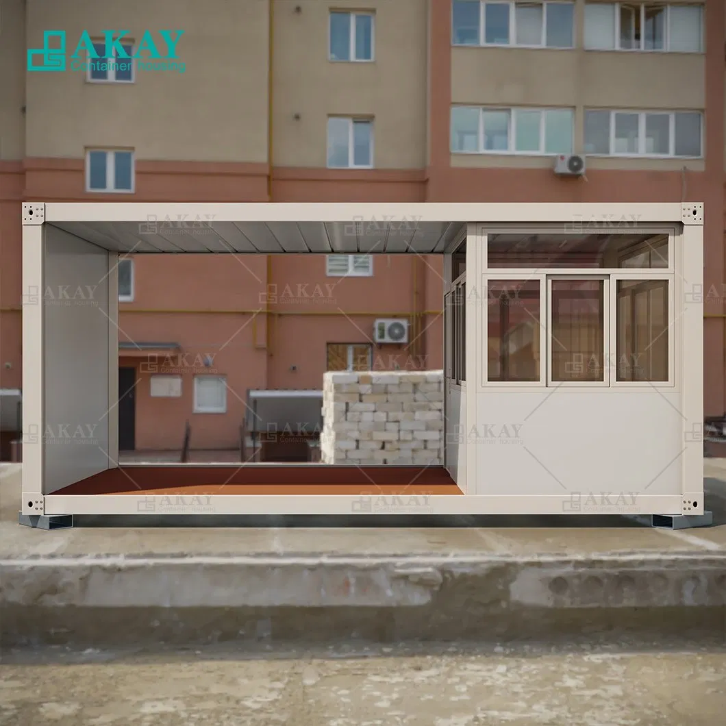 Sandwich Panel Prefab Flat Pack Good Price Foldable Mobile Portable Expandable Luxury Shipping Container House for Single Apartment Home Prefabricated-Building