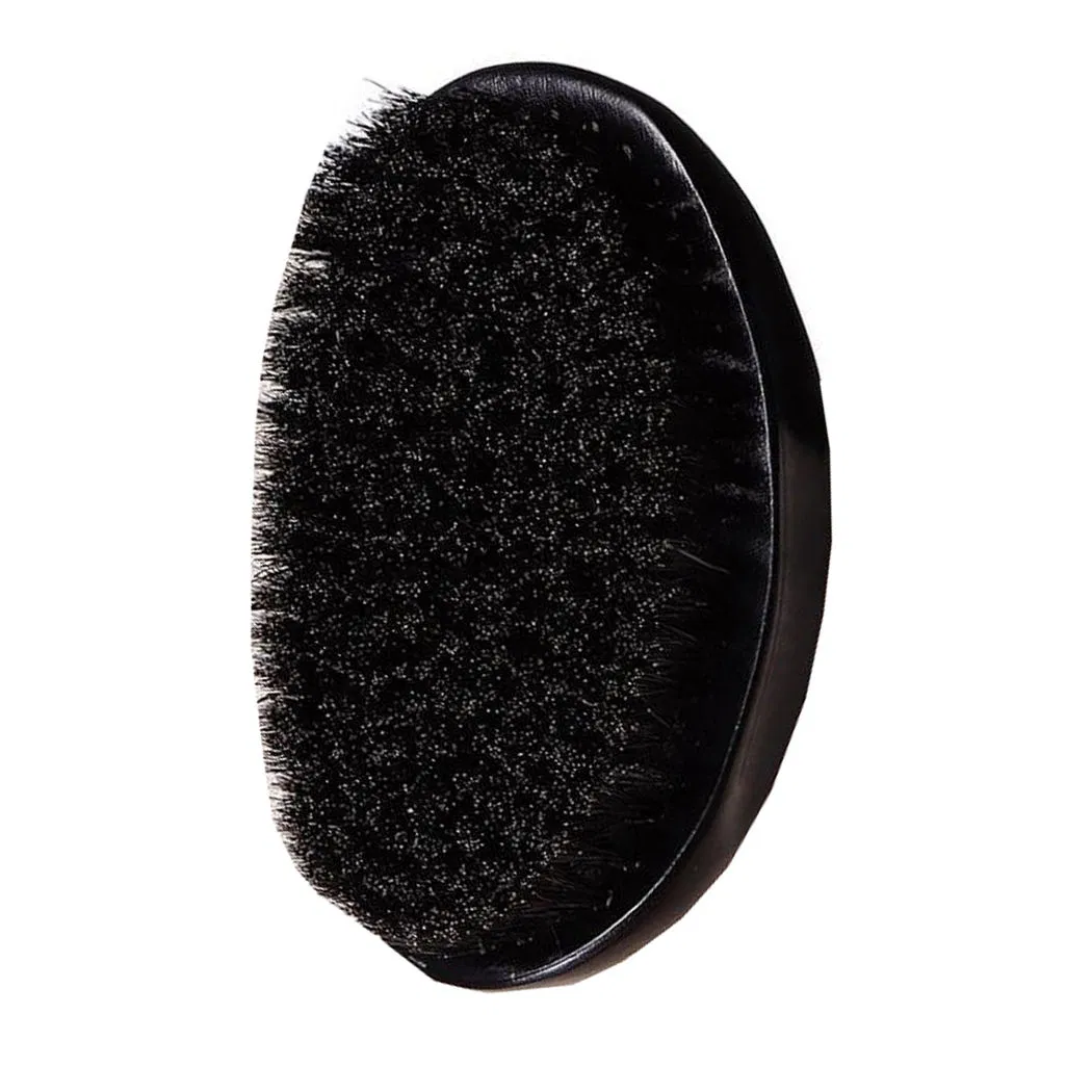 Custom Wholesale Wooden Boar Bristle Men's Facial Care Beard Brush