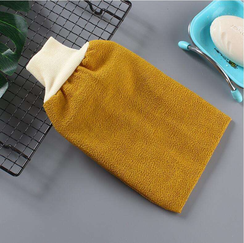 Manufacturers Custom Produce Viscose Exfoliating Glove Wholesale Turkish Exfoliating Body Scrub Glove Moroccan Bath Gloves