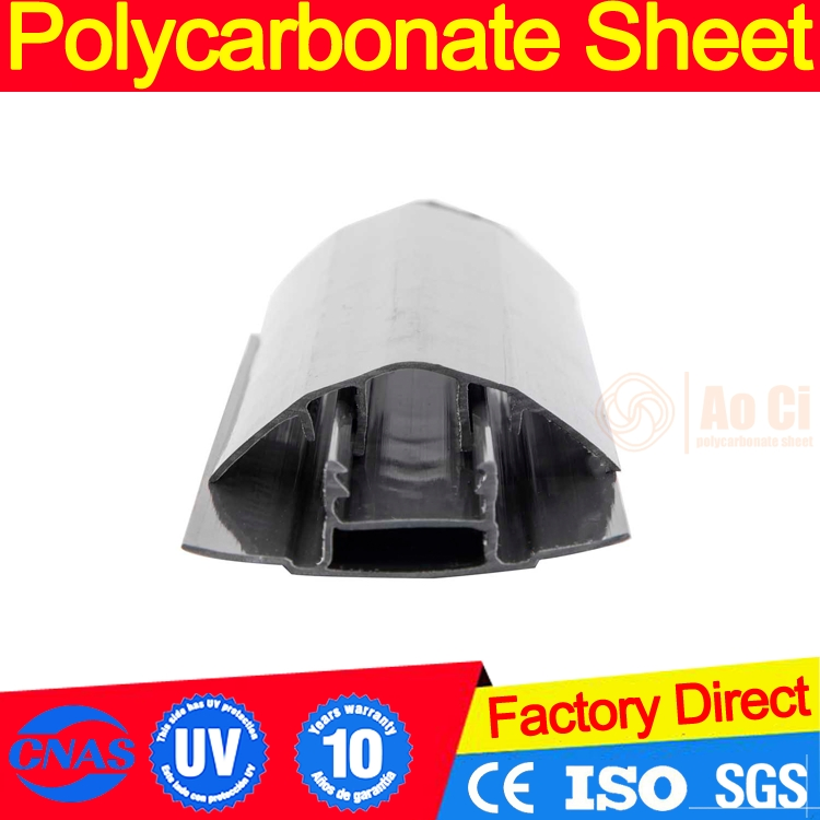 Polycarbonate Snap F Profile Polycarbonate Accessory for Hollow Sheet 4mm-10mm