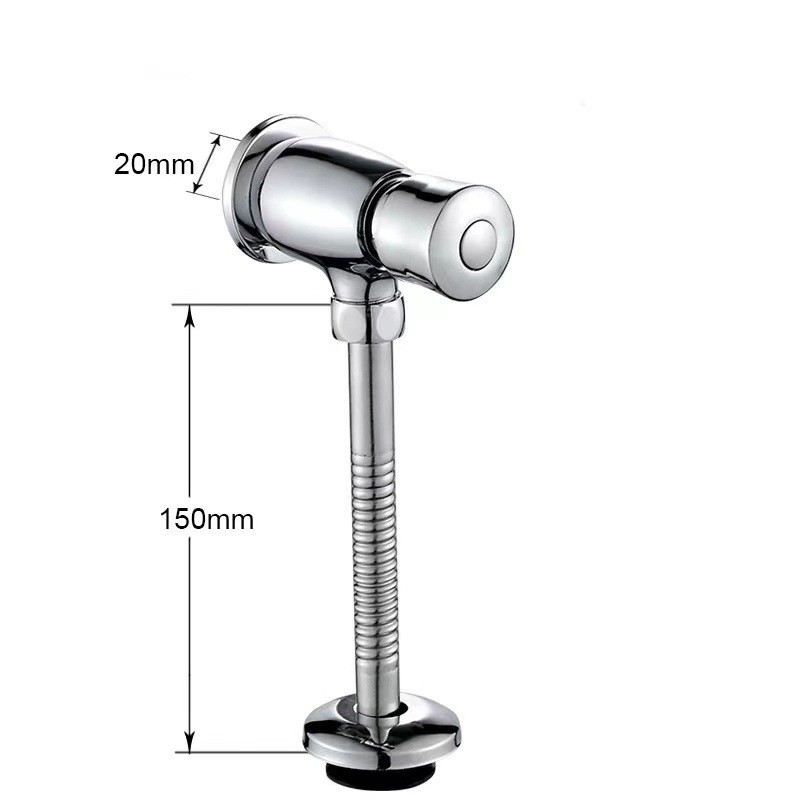 Water-Saving Manual Push Button Toilet Flush System for Contractors