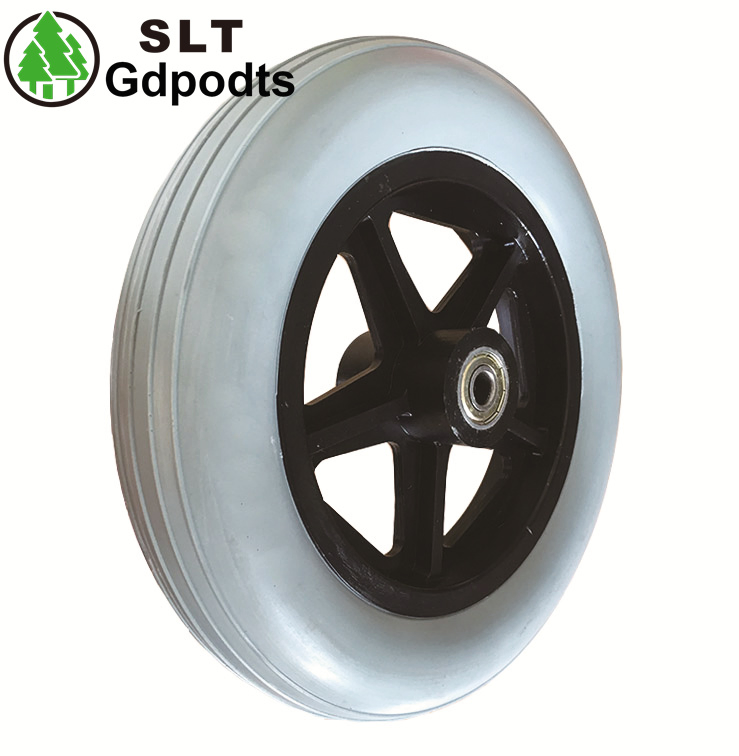 7 Inch PU Wheel Wheelchair Wheel Caster Wheels PP Rim