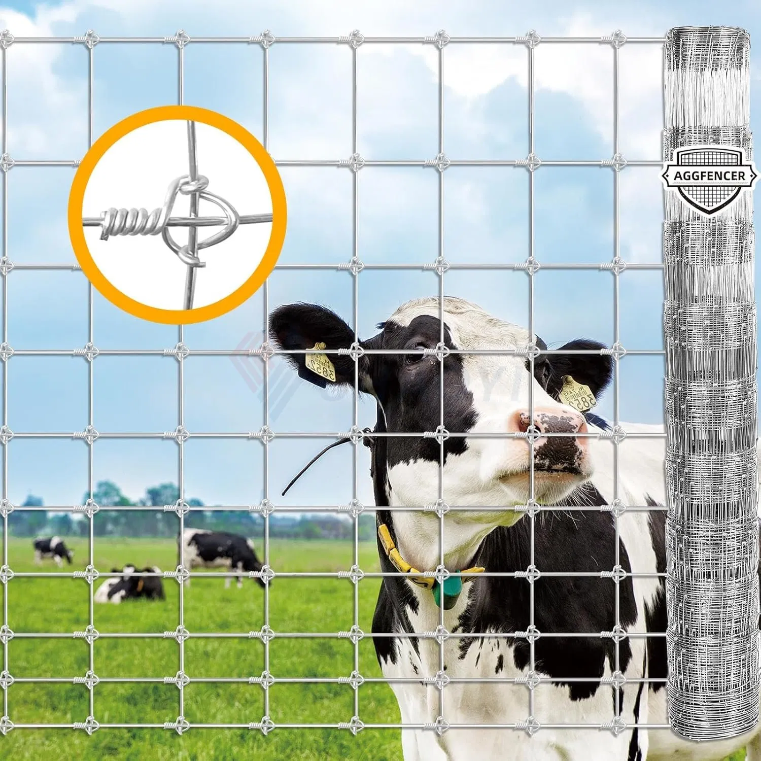 Hot Sale! ! ! High Quality Fixed Knot Fencing Agricultural Farm Guard Galvanized Field Fence/Fencing Supplies for Cattle, Sheep