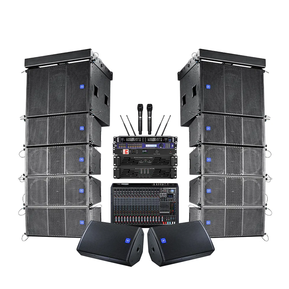 Chordio Tg-210p Clear Sound System Passive Dual 10 Inch Line Array Speaker