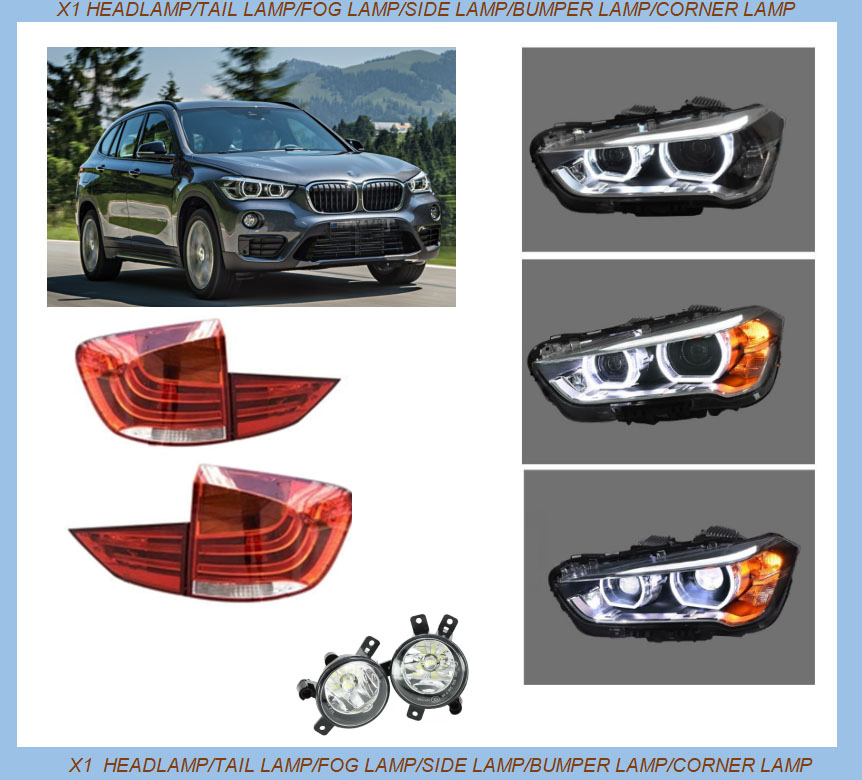 Светодиодные фары Angel Eyes для BMW X1