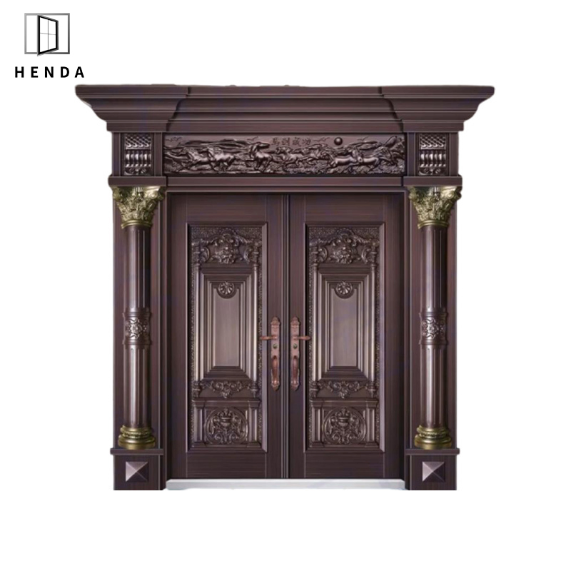 Входная дверь для загородного дома из алюминиевого сплава