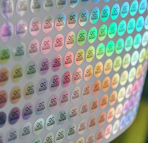 Wholesale Laser Holographic Printing QC Seals