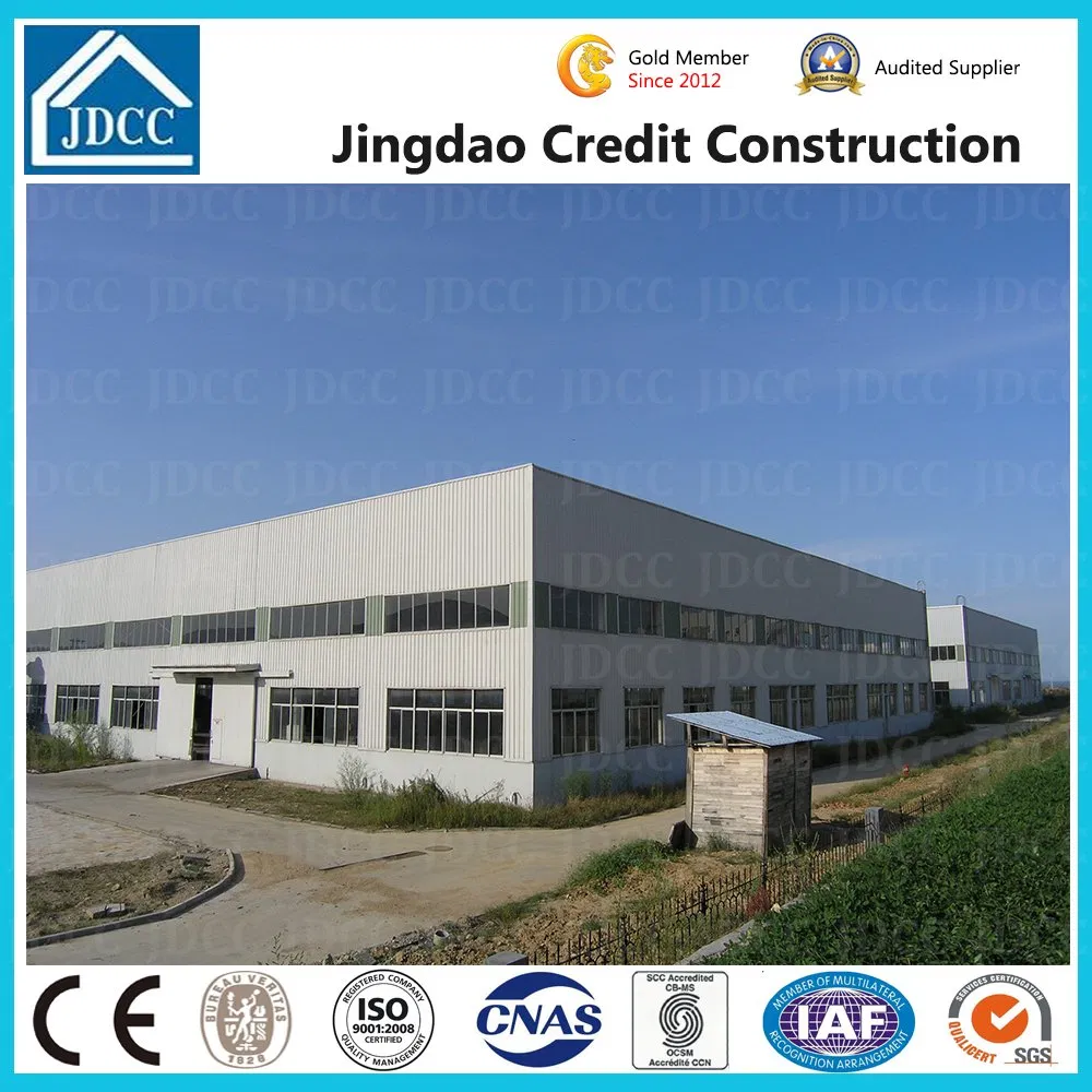 Large Clear Span Warehouse Workshop Bridge Playground Structural Steel Beam Column Fabrication