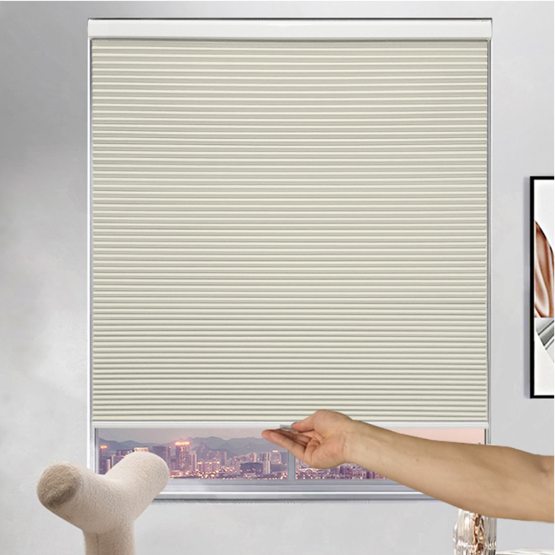 Factory Modern Window Blackout Cordless Cellular Fabric Hotels No Drill Honeycomb Blinds