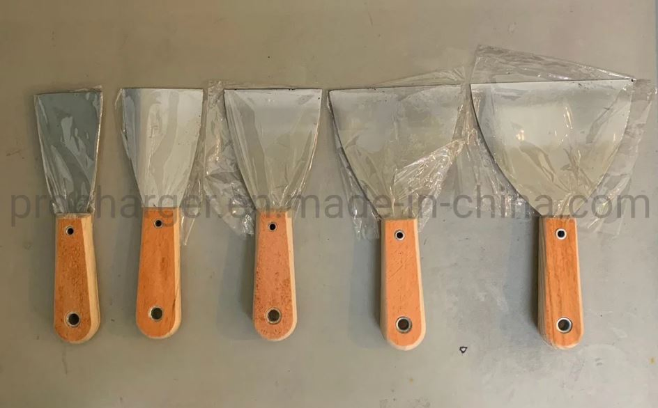 Hot Selling High Quality 3" Painting Scraper with Wooden Handle, Carbon Steel Putty Knife