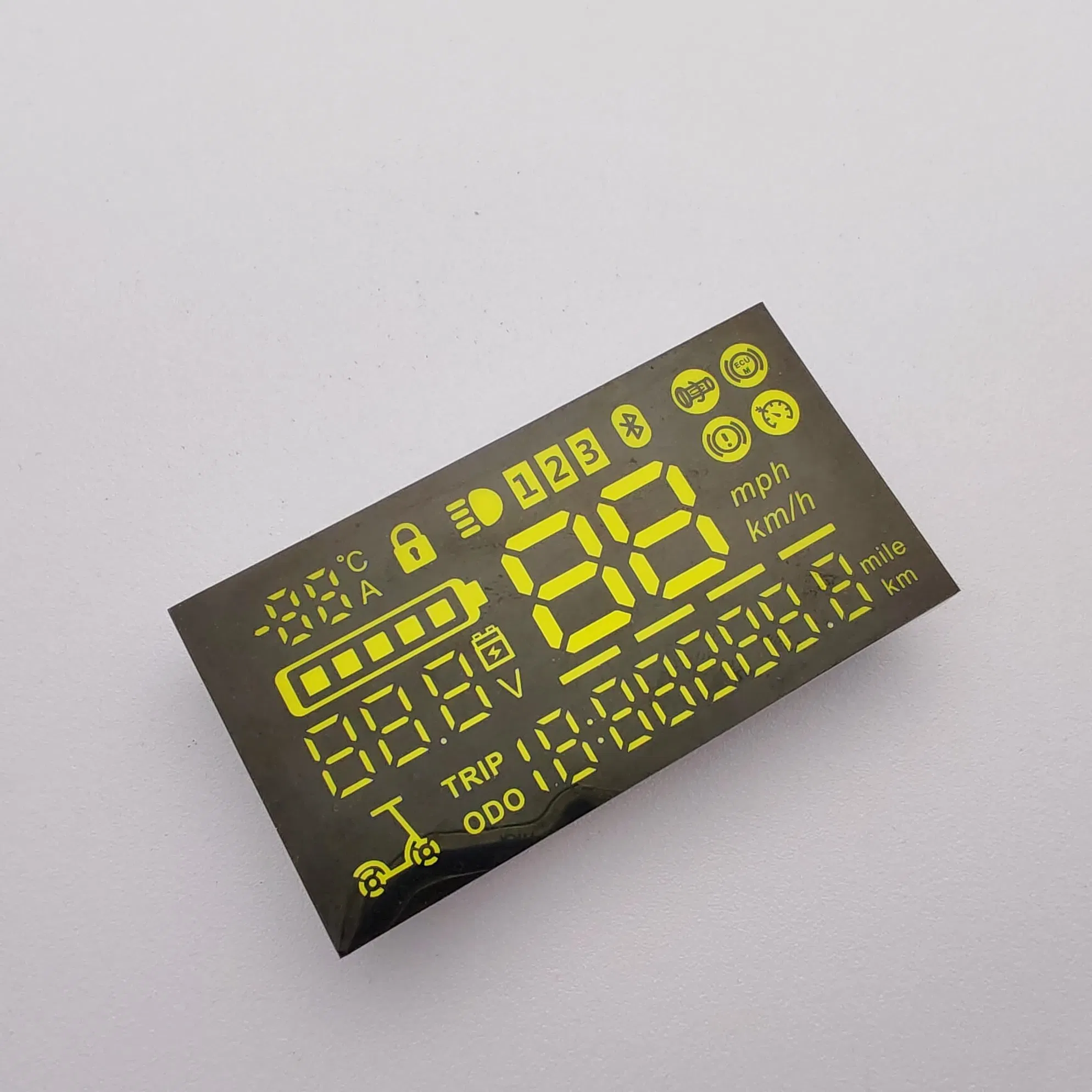 High-Brightness White 7-Segment LED Display for Electric Scooters