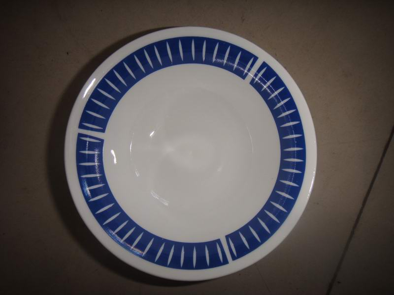 8"Side Flower Soup Plat Tableware Ceramics Porcelainware