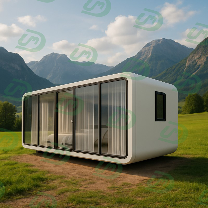 Customized Prefab 5.8 M in Length Sandwich Panels Container Prefab House