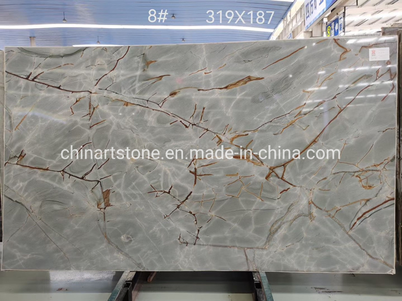 Nature Quartzite Marble Granite Stone Roma Blue Slab for Wall and Floor Decoration