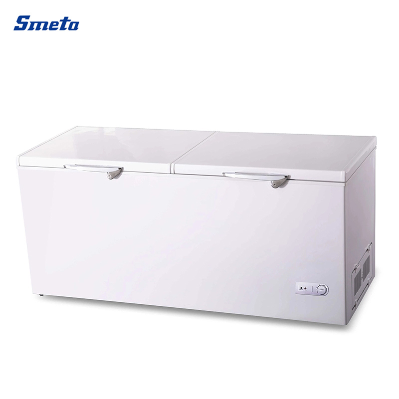 Smeta China Wholesale Kitchen Supermarket Fruit Display Freezer Deep Freezing 520L Cheap Big Capacity Meat Top Open Batch Commercial Chest Freezer