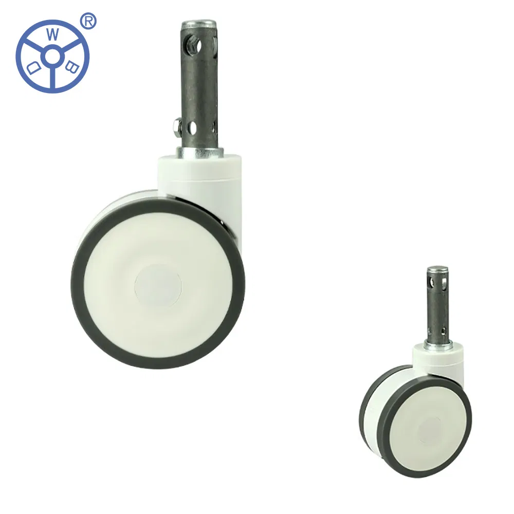 Wbd 130mm Environmental Protection PU Material, Medical Caster for Hospital Beds Medical Equipment Trolleys