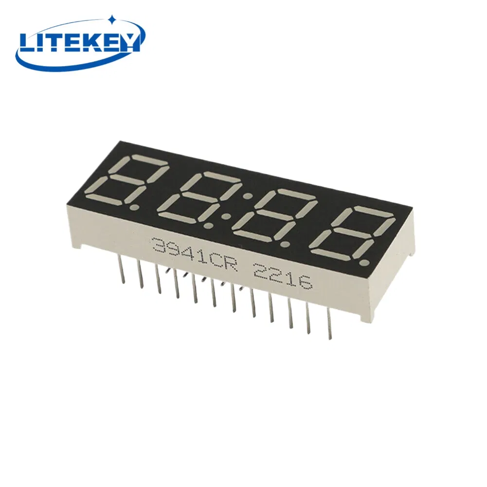 0.56 Inch 4 Digits 7 Rectangular Segment LED Clock Display