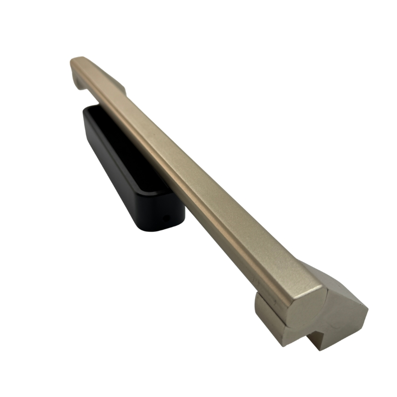Solid Die Cast Aluminum Handle Matte Black for Interior Glass Door