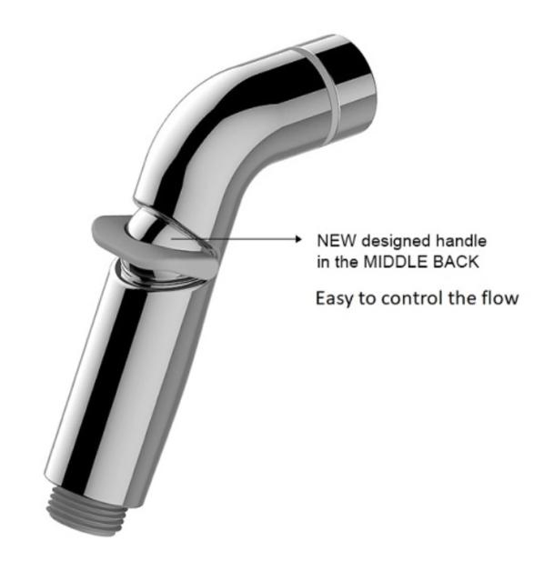 Factory ABS Chrome Portable Toilet Bidet Sprayer Handheld Shattaf Hygienic Shower Bidet Shattaf Set for Muslim with Flexible Hose and Wall Bracket Holder