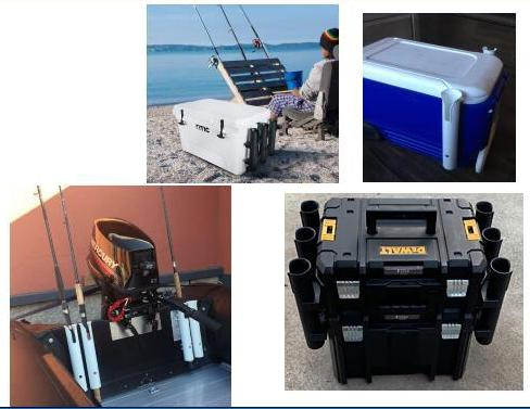 Plastic Fishing Rod Holder Yacht Fishing Rod Tube Nylon Fishing Rod Holder Universal Fishing Rod Holder