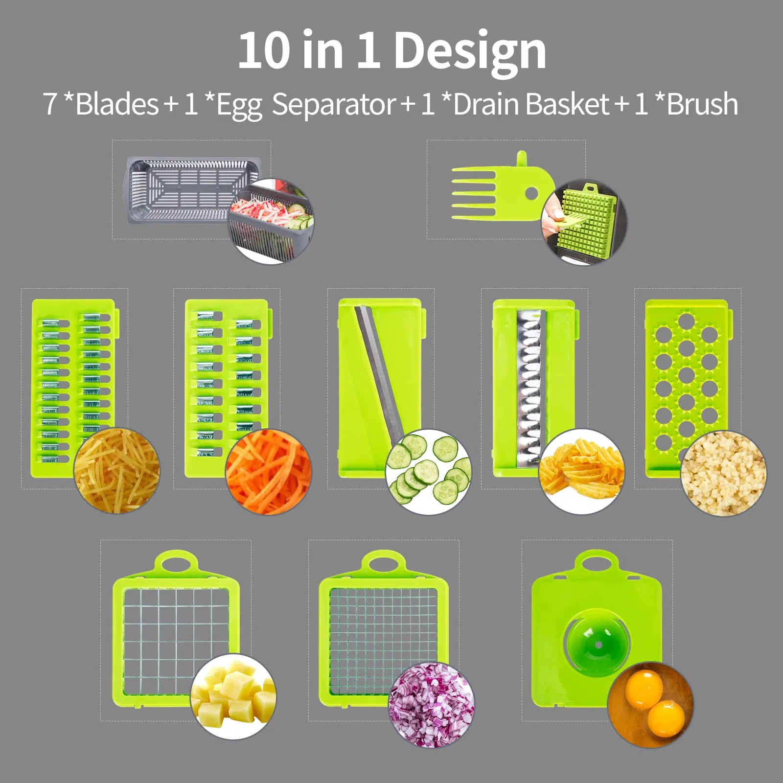 Vegetable Chopper Slicer Dicer Egg Vegetable Chopper Cutter Food Cutter Chopper