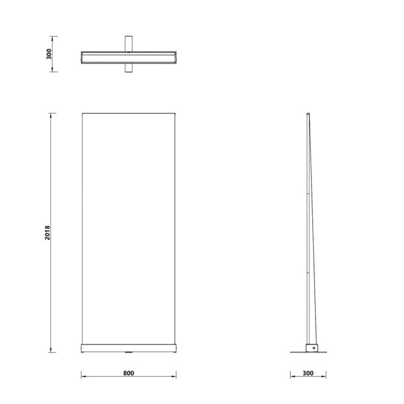 Portable Durable 80*200 Roll up Banner Display Stand for Exhibitions Promotional Events