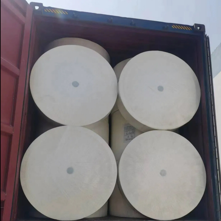 Standard Bamboo Pulp OEM Tree Free Raw Material Paper Jumbo Roll with Factory Price