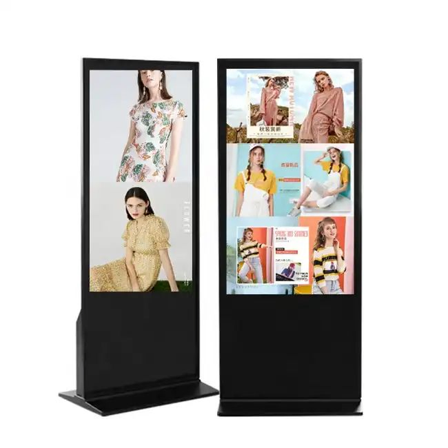 Сенсорный рекламный киоск 65 дюймов с напольной стойкой