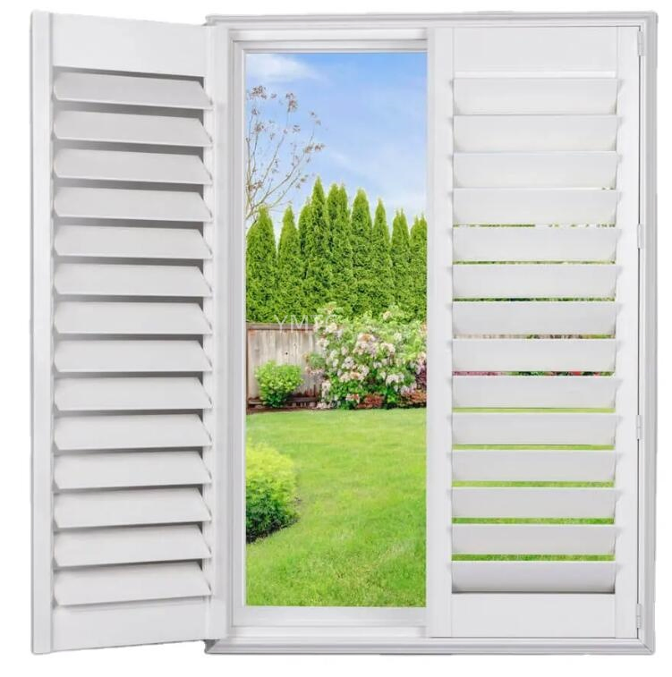 China-Factory Direct Sale White Painting Bi-Fold Paulwonia Wood Plantation Shutter