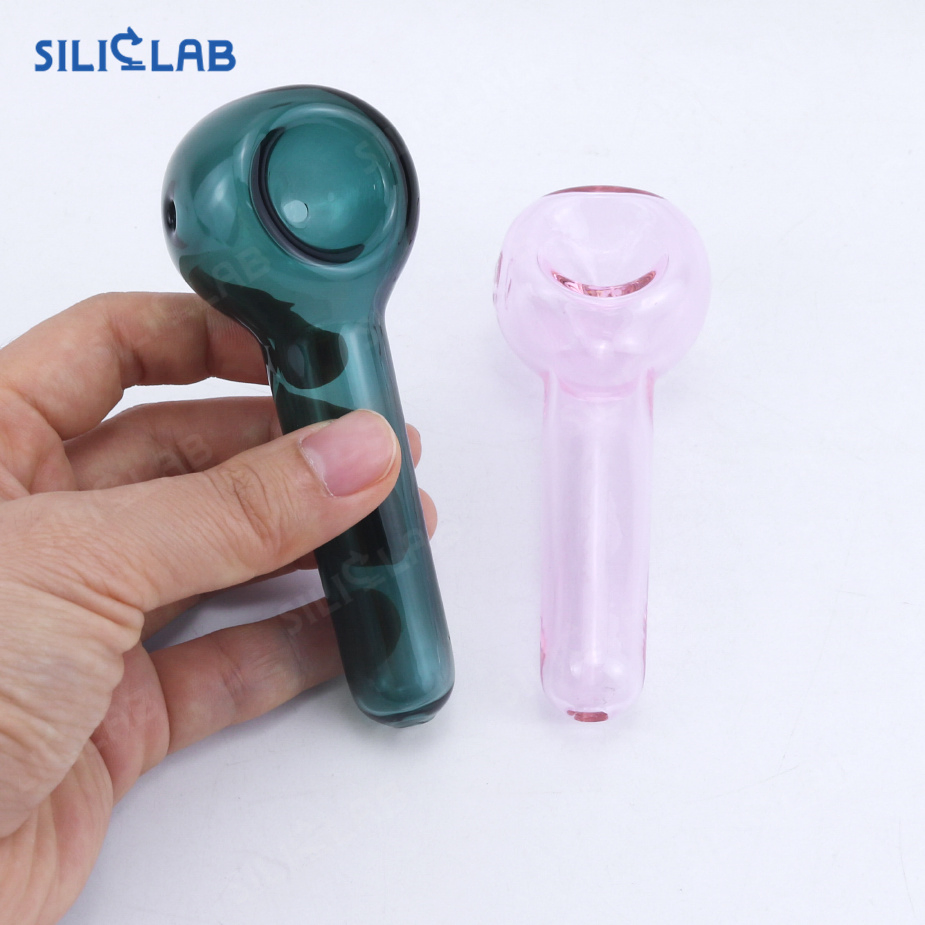 China Wholesale Handmade Straight Crystal Glass Tobacco Smoking Pipe