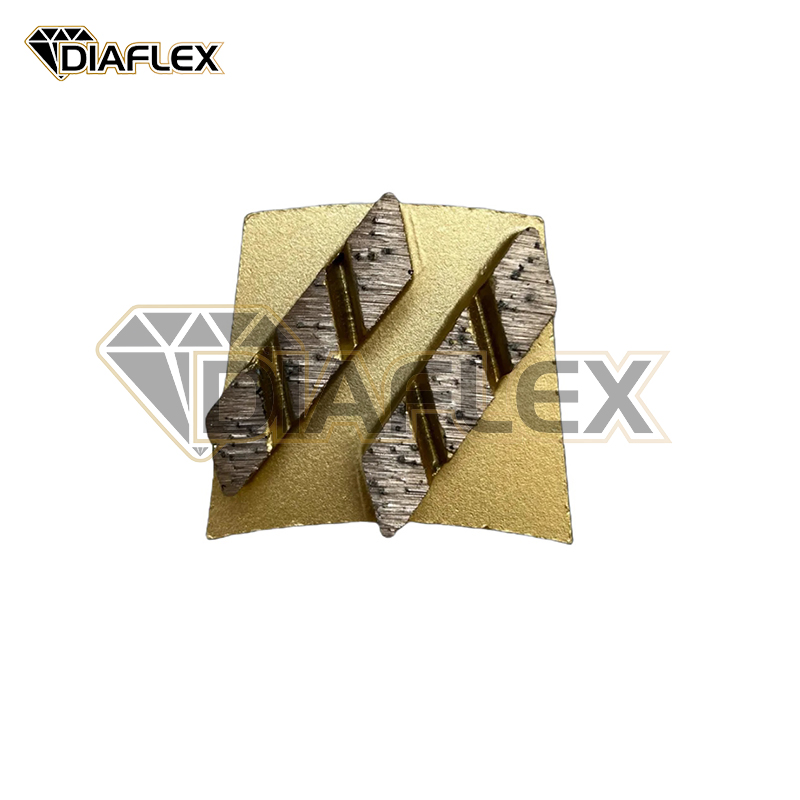 Versatile Double Quarter PCD Grinding Plate for Stone Finishing