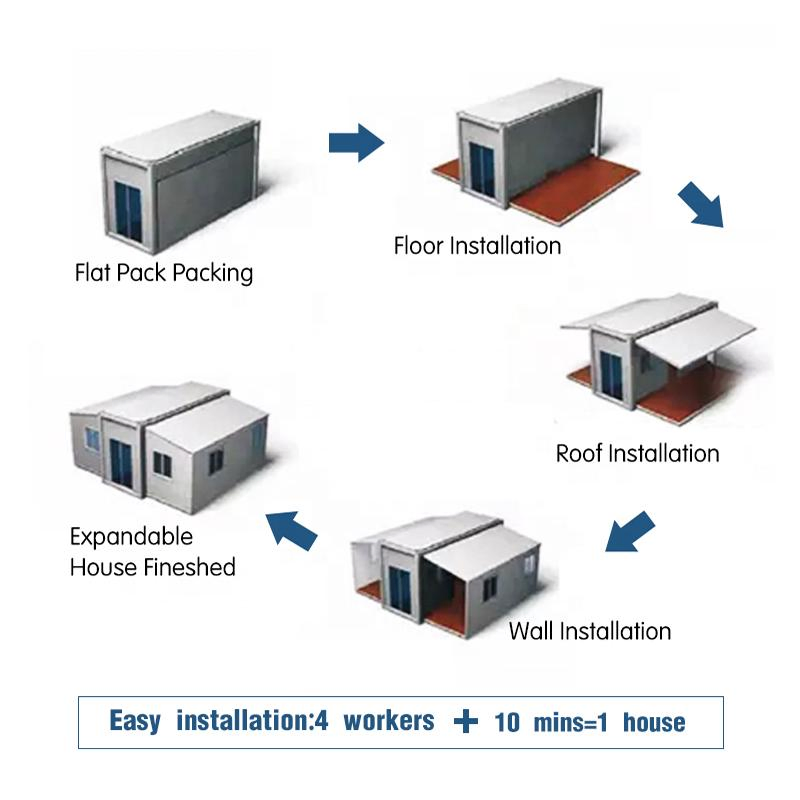 Movable Expandable Shipping Luxury Villa Prefabricated House Office Container