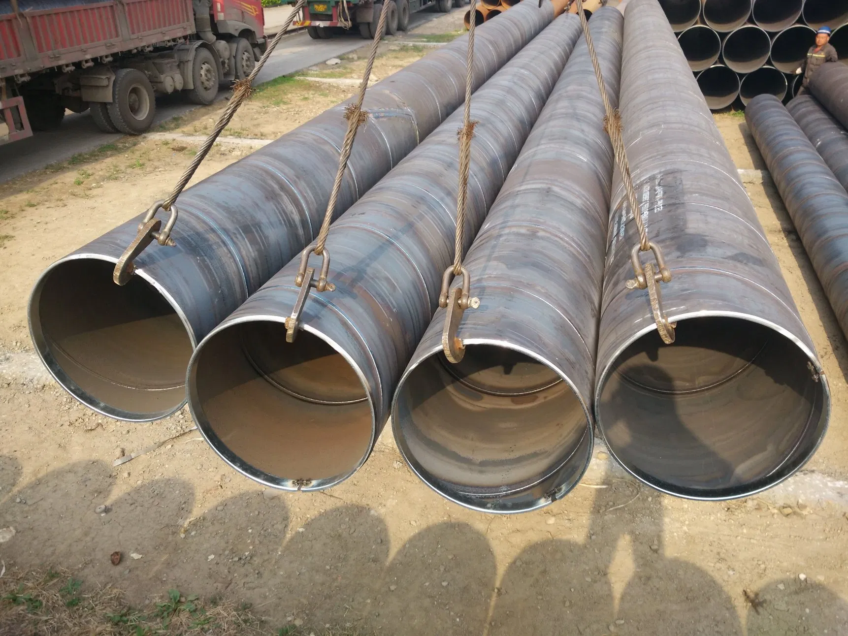 En 10219 S355j2h J0h Spiral Welded Pipe for Bridge Construction