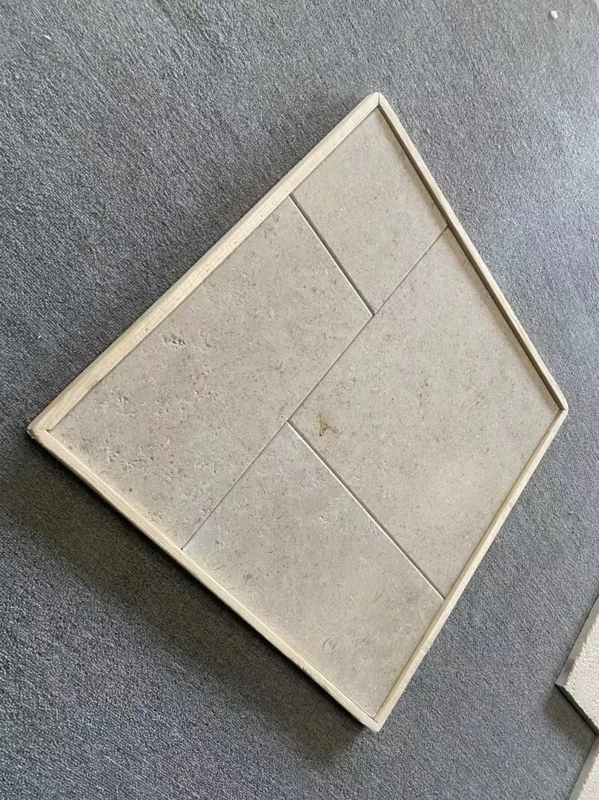 Travertine French Pattern Paving Stone with Bullnose/Edge Swimming/Pool Coping Tiles