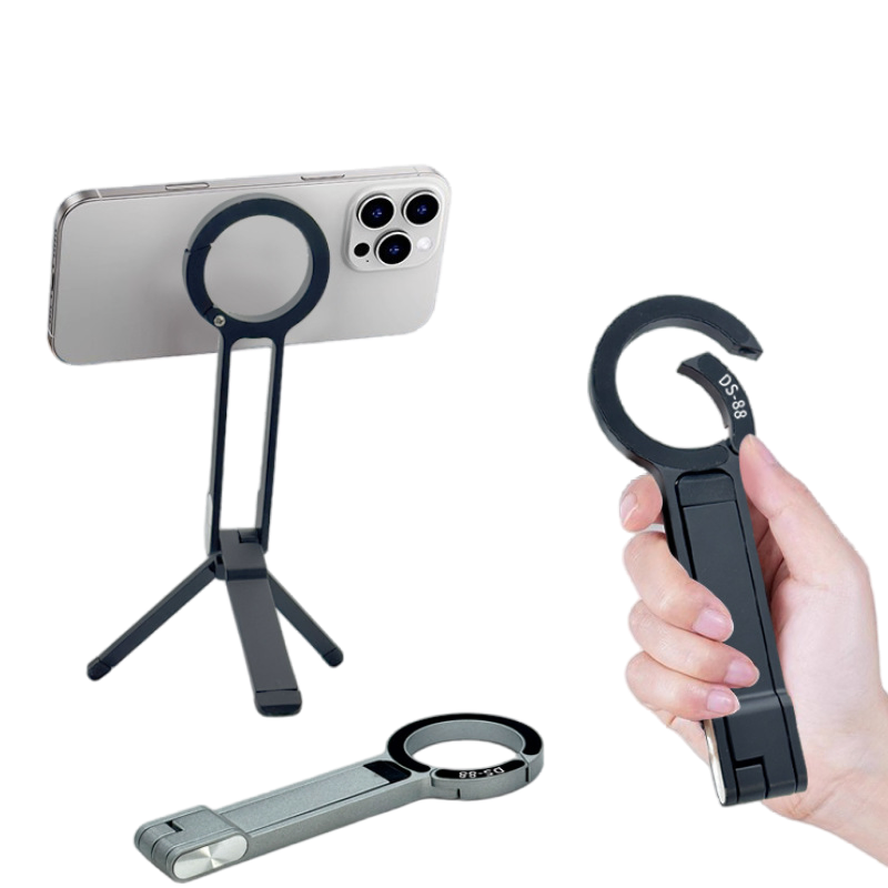 Mobile Phone Magnetic Tripod Carabiner 2025 New Three-Legged Mobile Phone Bracket Multifunctional Shooting Rack Portable Live Broadcast