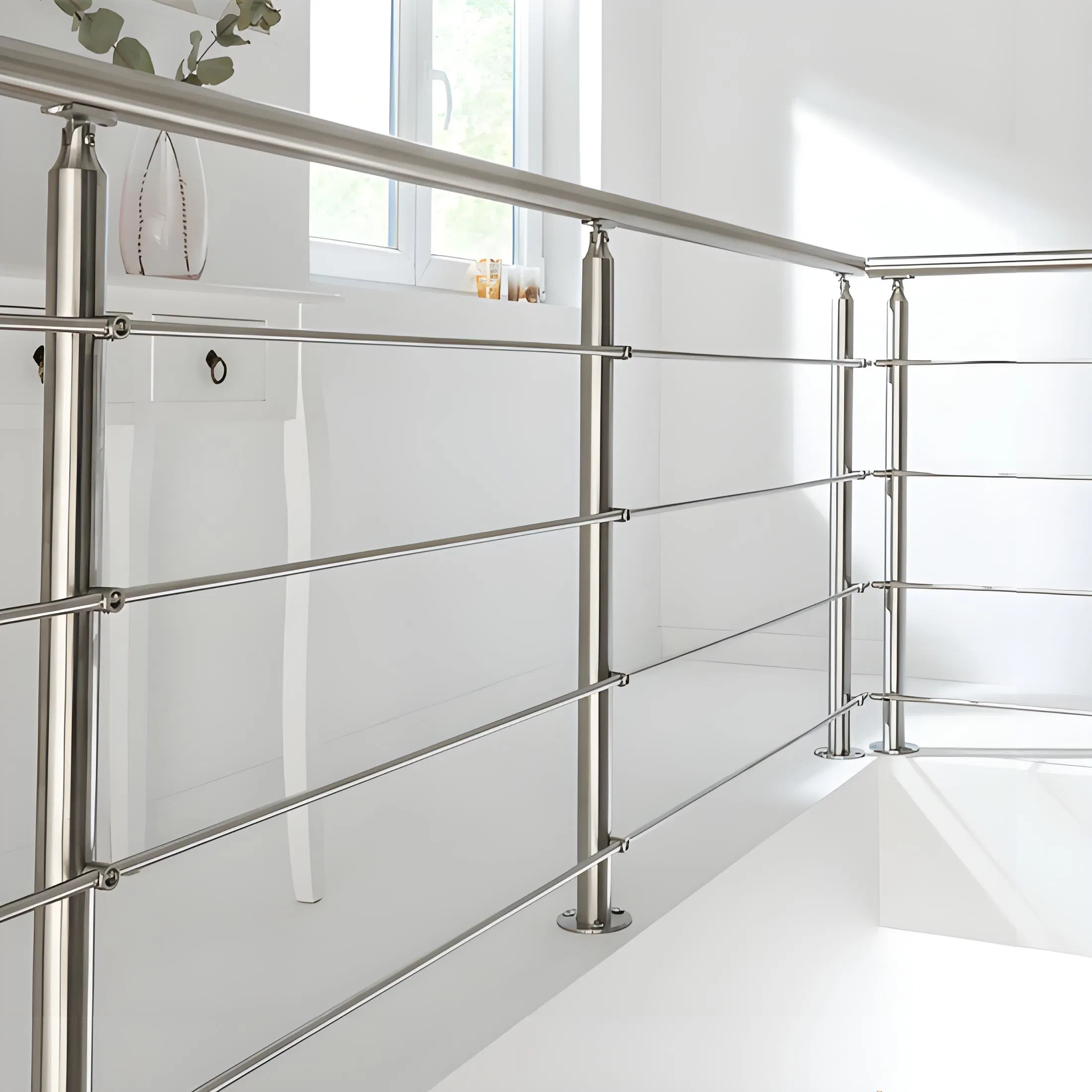 Factory Custom Precision Stainless Steel Balcony/Stair/Swimming Pool Glass Railing Indoor/Outdoor Safety Handrail Pillar