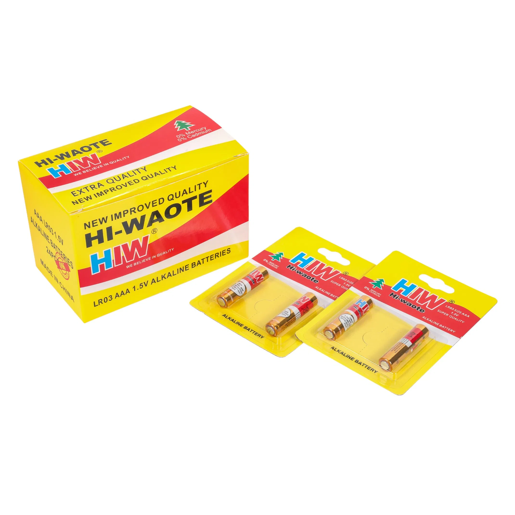 Hiw Battery, Long Shelf Life, High Energy Density, Lr03 AAA