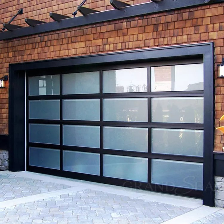 Contemporary Custom Aluminum 3 Panel 5 Panel 16X7 12X7 10 X 7 Garage Door Sale Price