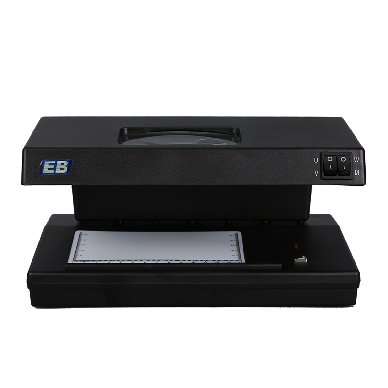 DC-106-1 Money Detector Machine with 5x Magnifying Glass UV Fake and Banknote Detector for Supermarket Use