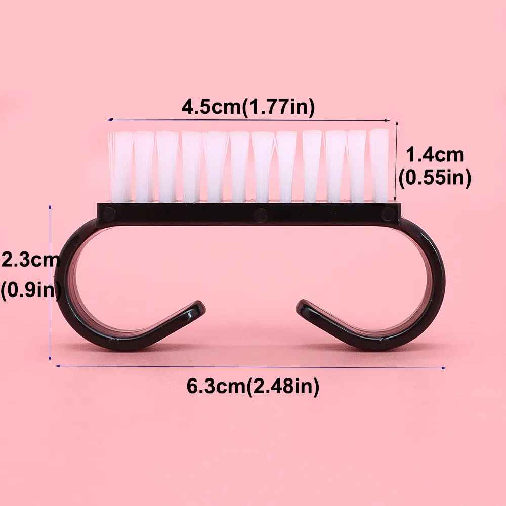 Cleaning Manicure and Pedicure Beauty Tool Wholesale Plastic Shoe Pet Nail Art Finger Dust Brush