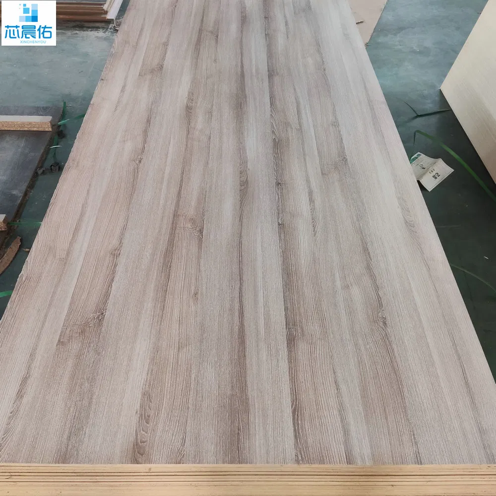 Hot Sales WBP Melamine 18mm Wood Grain Furniture Melamine Block Board