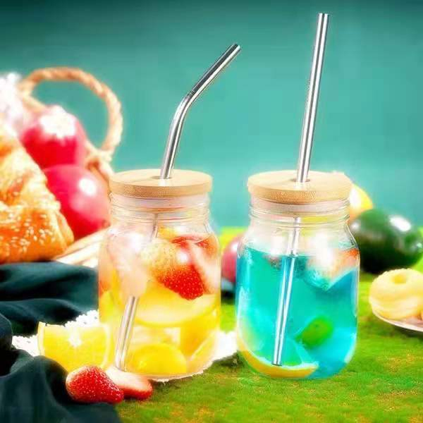Food Grade Drinking Water Boba Cup Bubble Tea 12mm Stainless Steel Straw