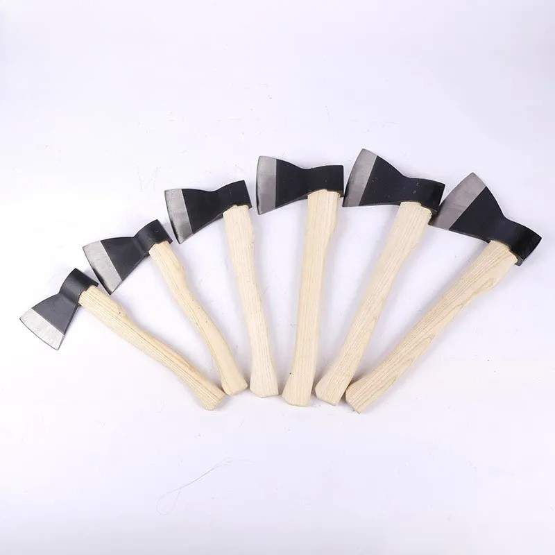 A627 Russian Style Wooden Handle Axe Garden Wood Chopping Bone Carbon Steel Axe Chopping Axe Chopping Tools