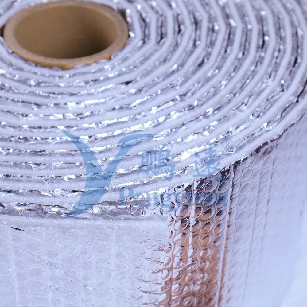 Fire Retardant Aluminum Foil Double Bubble EPE Core Layer Pipe Insulation