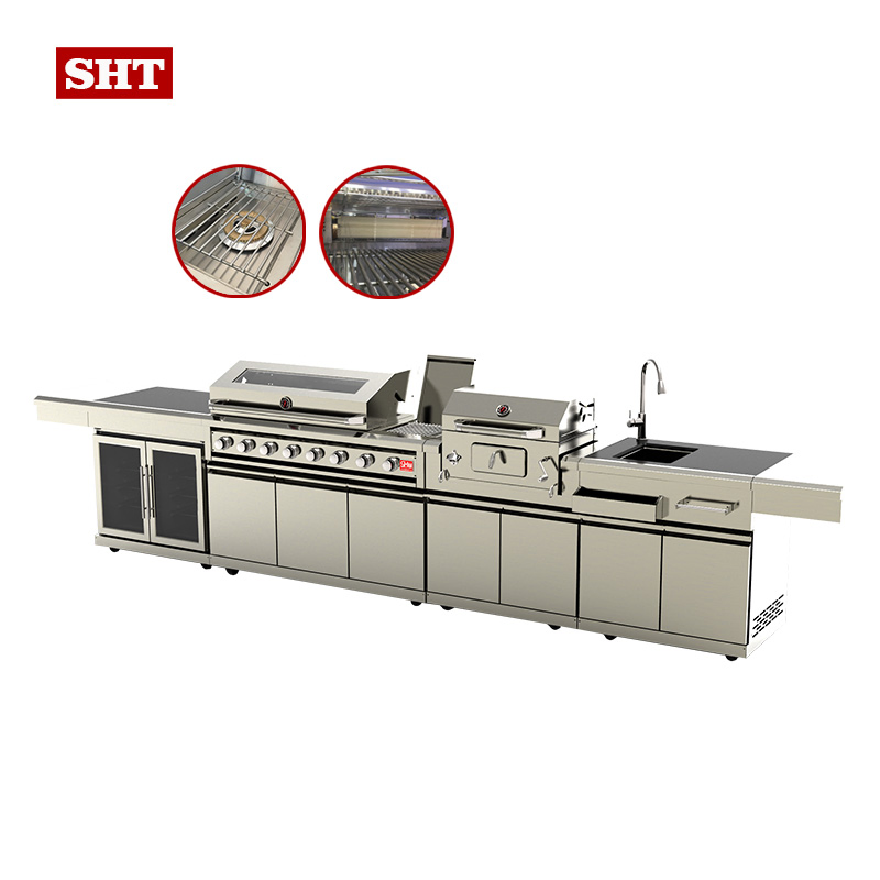 Modular Outdoor Cooker BBQ Grills Kitchen Cabinets